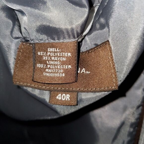 Merona Men's Gray Pin Stripe Sport Coat 40R - Picture 5 of 7